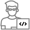 Ilustración de programador: Desarrollado por Sergio Scardigno